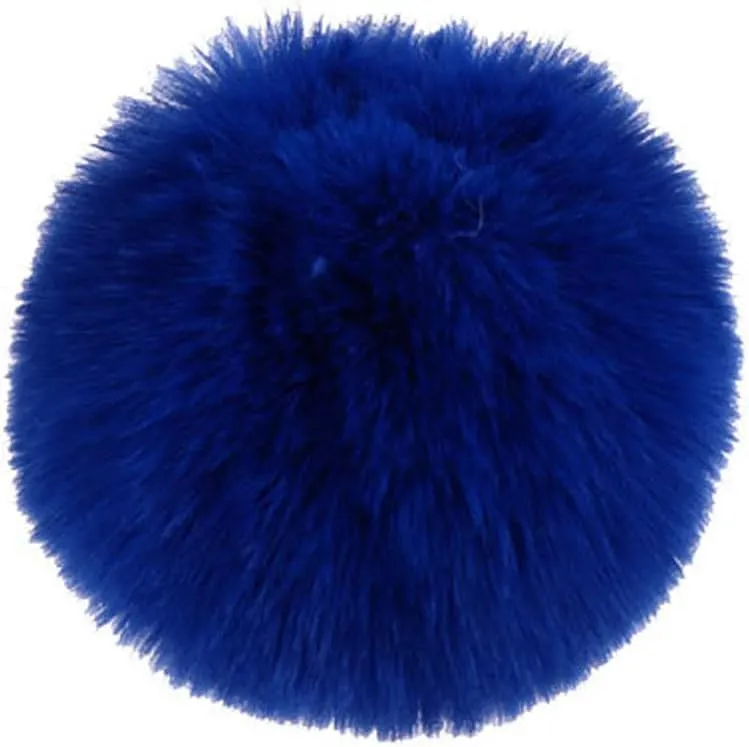 16pcs DIY Pom Pom Keychain Faux Rabbit Fur Ball Key Ring for hat Phone Tag, Handbag Charm