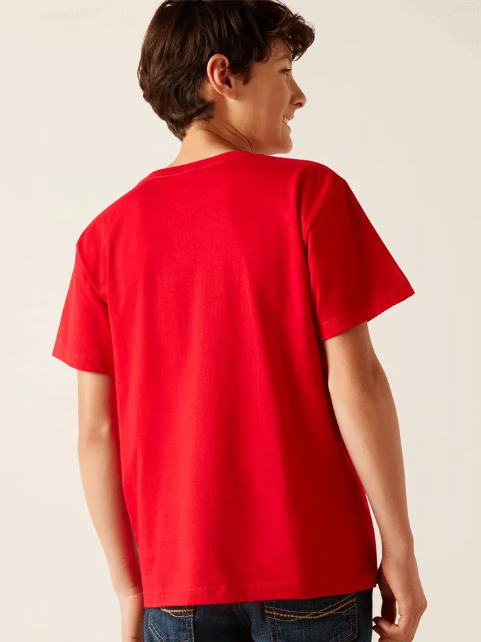 Ariat 10047910 Kids Block Rodeo T-Shirt Red