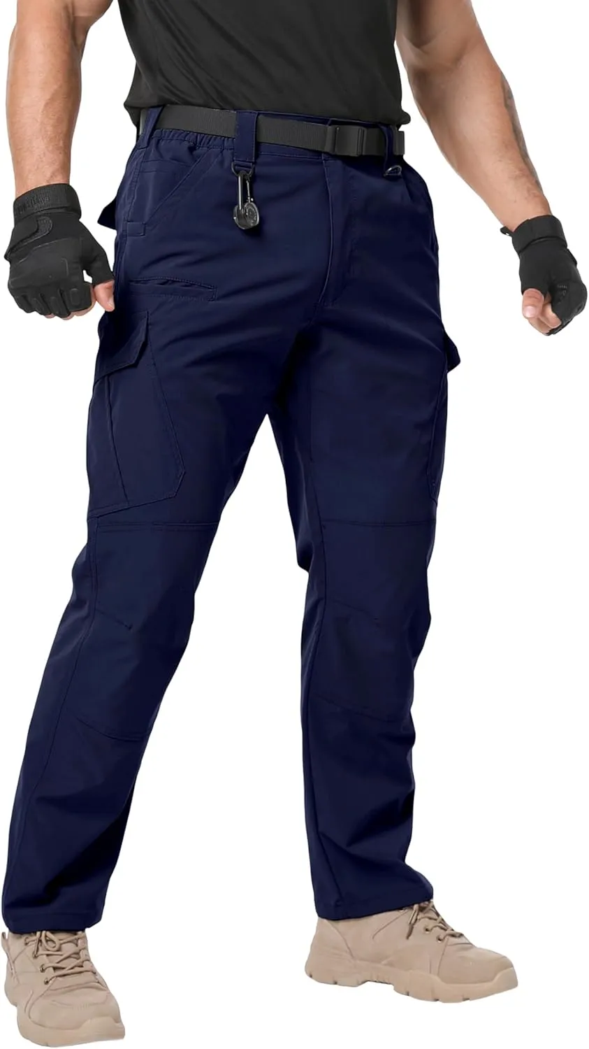 Arunlluta Mens Tactical Pants, Ripstop Water Resistant Cargo Work Pants for Men, Stretch Hiking Pants Lightweight