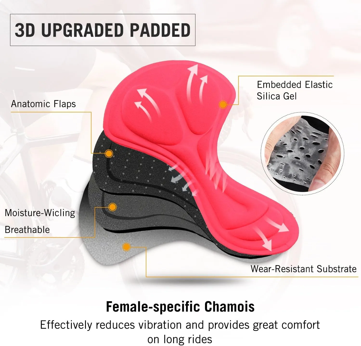 baleaf Women's Cycling Underwear Padded Bike Shorts Padding Spin Biker Briefs Biking Gear
