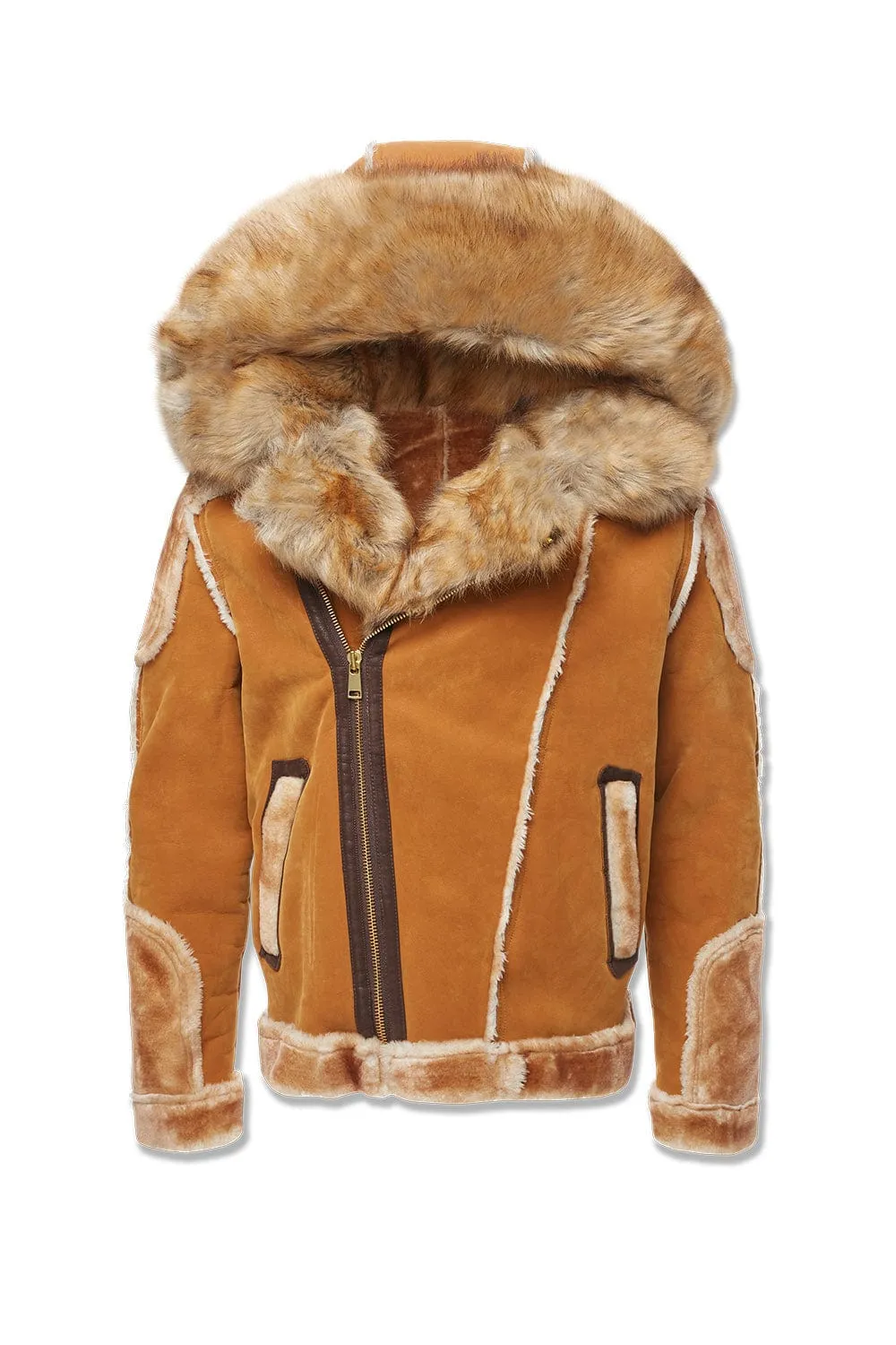 Exclusive Big Mens El Jefe Shearling Moto Jacket - Secret Sale Edition