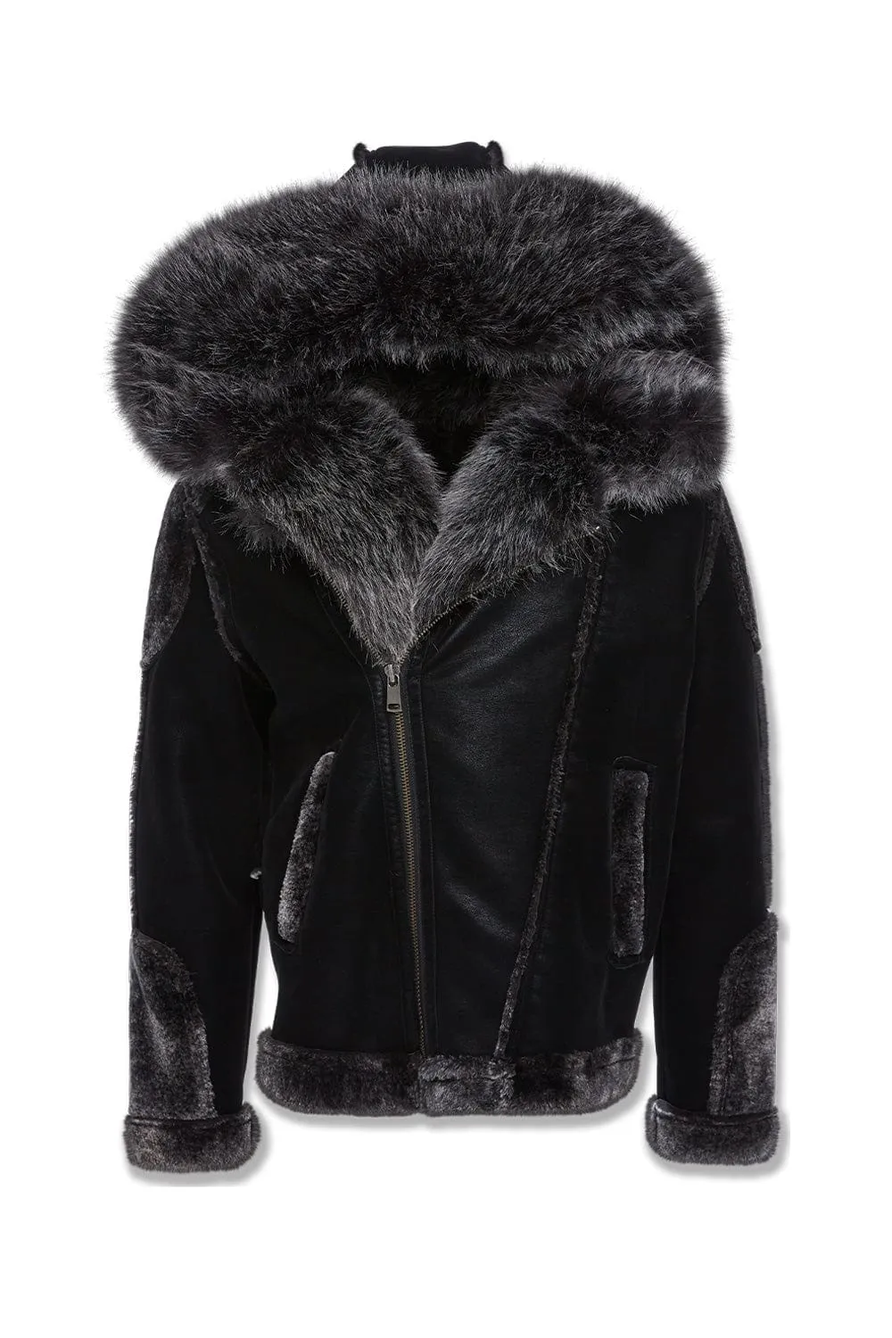 Exclusive Big Mens El Jefe Shearling Moto Jacket - Secret Sale Edition