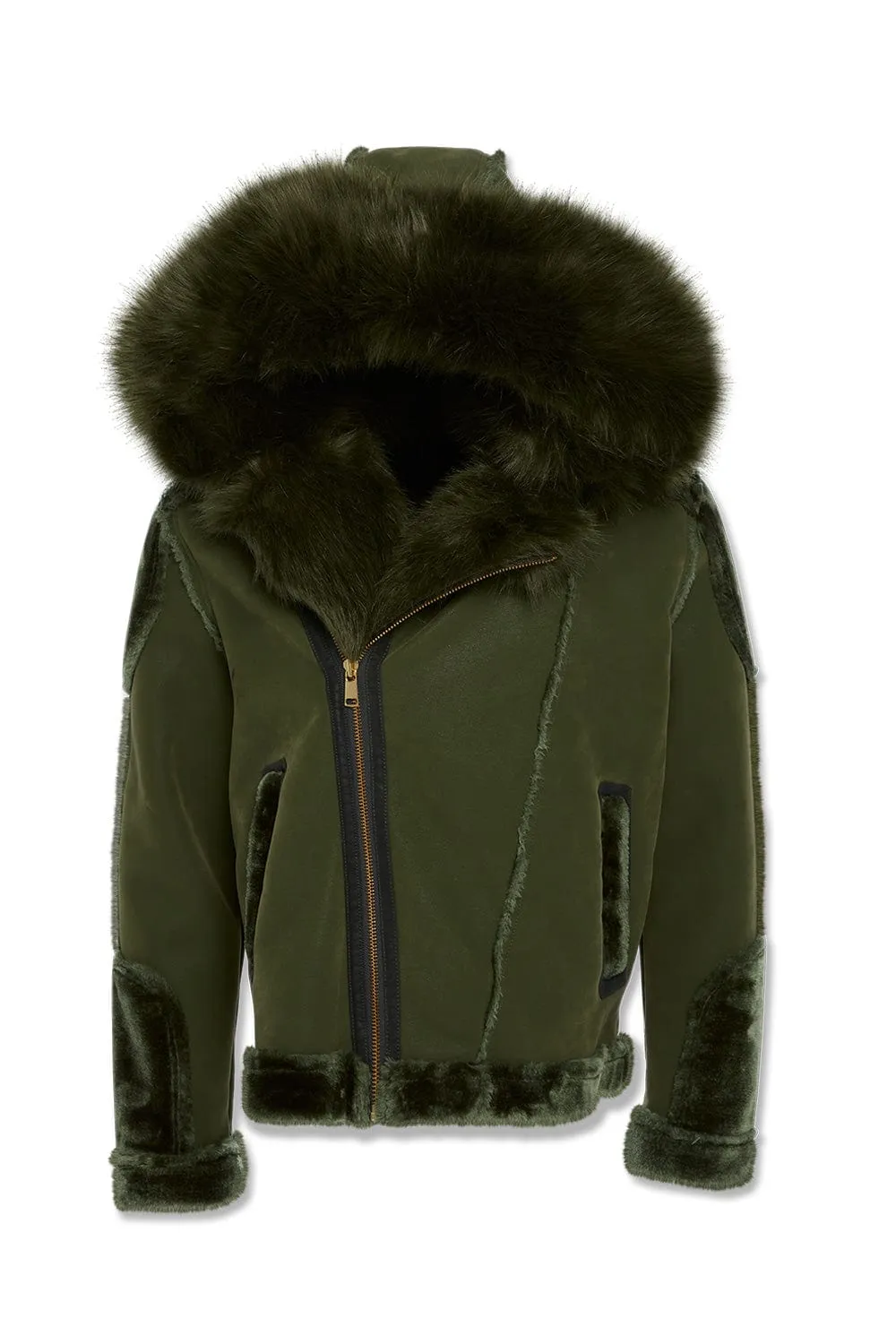 Exclusive Big Mens El Jefe Shearling Moto Jacket - Secret Sale Edition