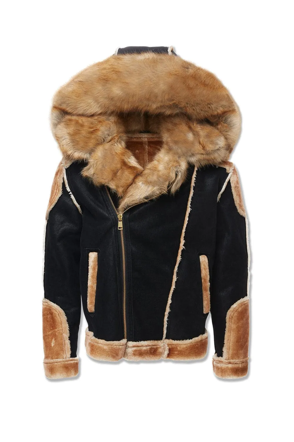 Exclusive Big Mens El Jefe Shearling Moto Jacket - Secret Sale Edition