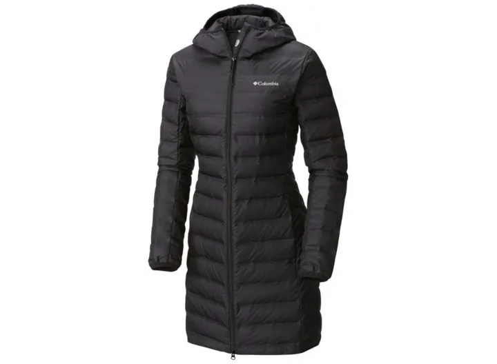 Womens Columbia Lake 22 Long Hooded Down Jacket