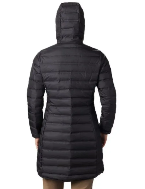 Womens Columbia Lake 22 Long Hooded Down Jacket