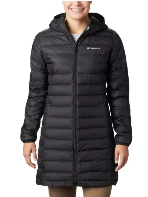 Womens Columbia Lake 22 Long Hooded Down Jacket
