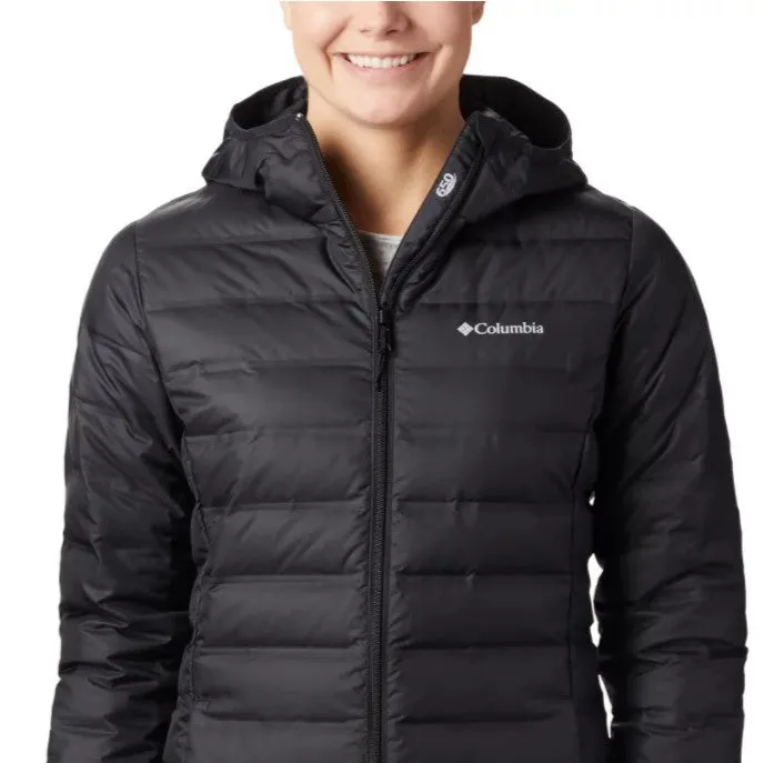 Womens Columbia Lake 22 Long Hooded Down Jacket