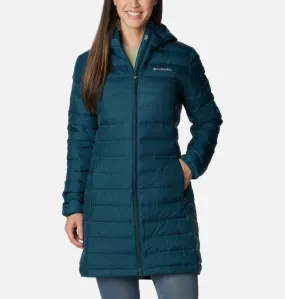 Womens Columbia Lake 22 Long Hooded Down Jacket