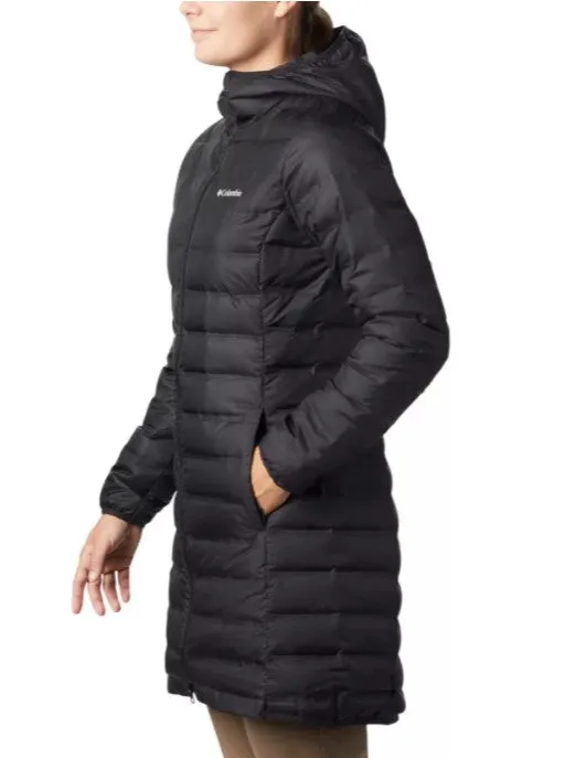 Womens Columbia Lake 22 Long Hooded Down Jacket
