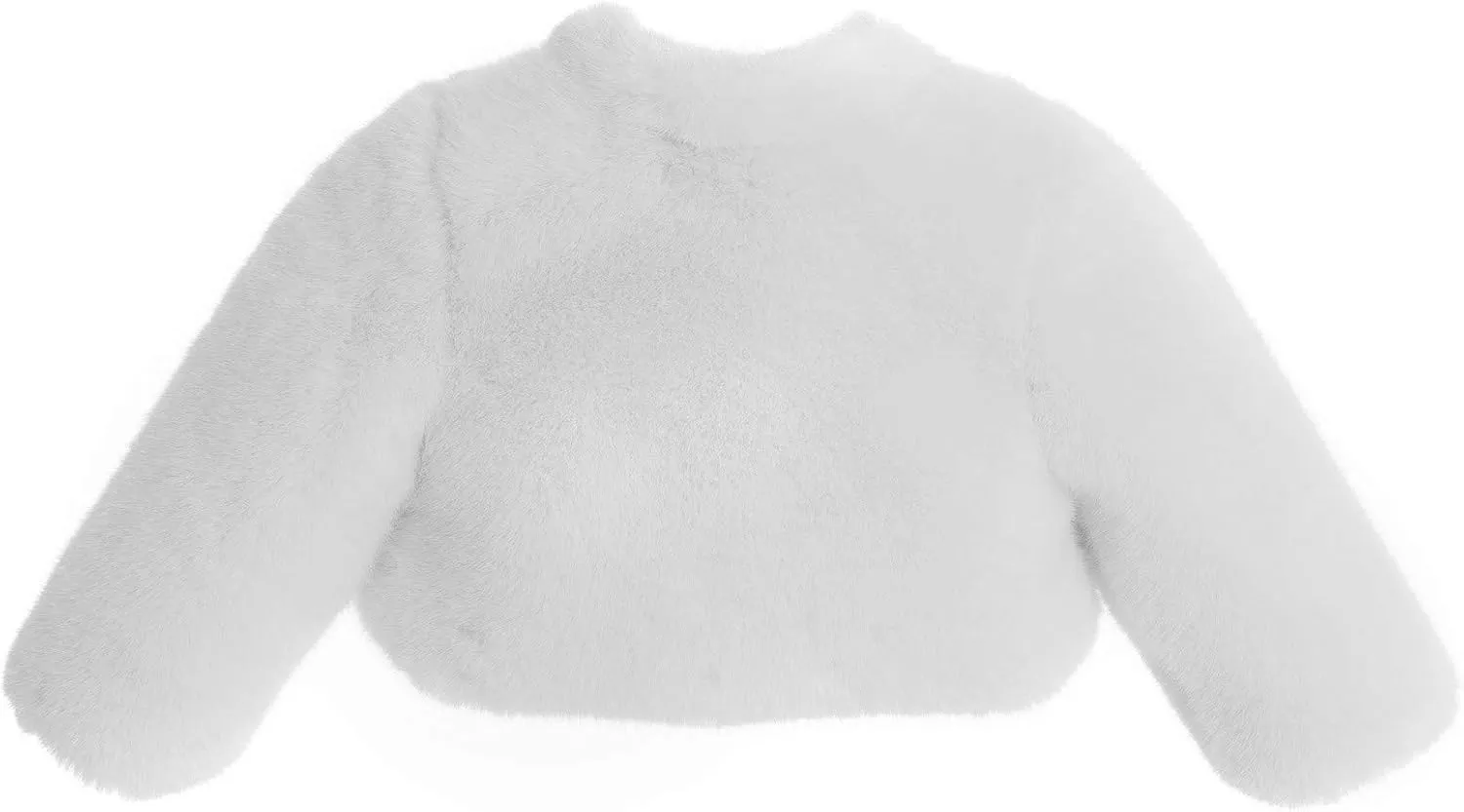 ekidsbridal Faux Fur Cape Princess Flower Girl Jacket Cozy Cover-Up Coat