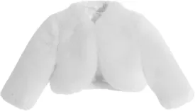 ekidsbridal Faux Fur Cape Princess Flower Girl Jacket Cozy Cover-Up Coat