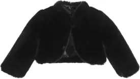 ekidsbridal Faux Fur Cape Princess Flower Girl Jacket Cozy Cover-Up Coat