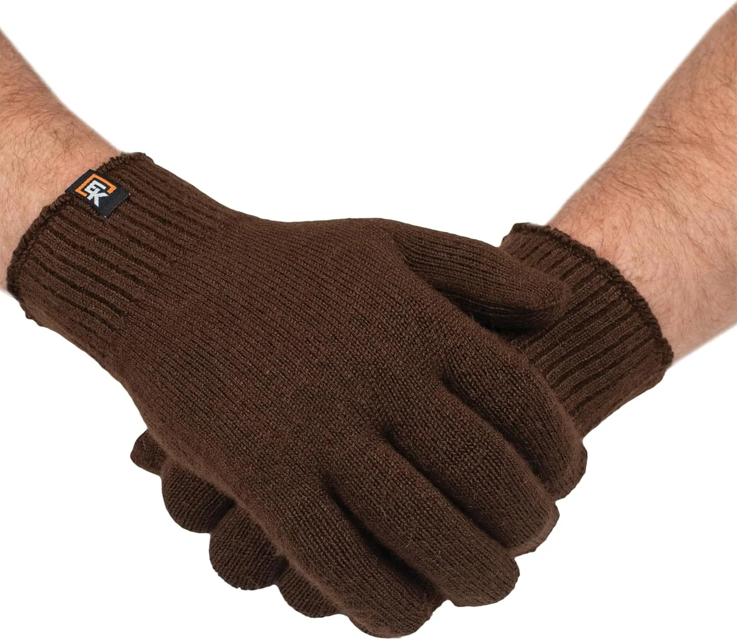 Evolution Knitwear Alpaca Knit Gloves - Super Soft Baby Alpaca - Made in The USA - Large