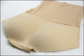 High Waist Butt Lift Padded Seamless Panty Body Shaper (Beige)