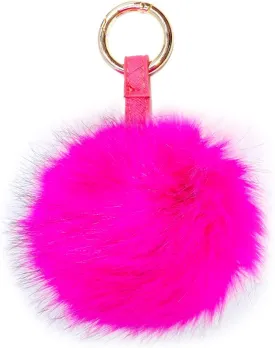 jtkdxqs Faux Fur Pom Pom Keychain Fluffy Ball Key Chain 6" for Women Car Keyring Bag backpack Charm