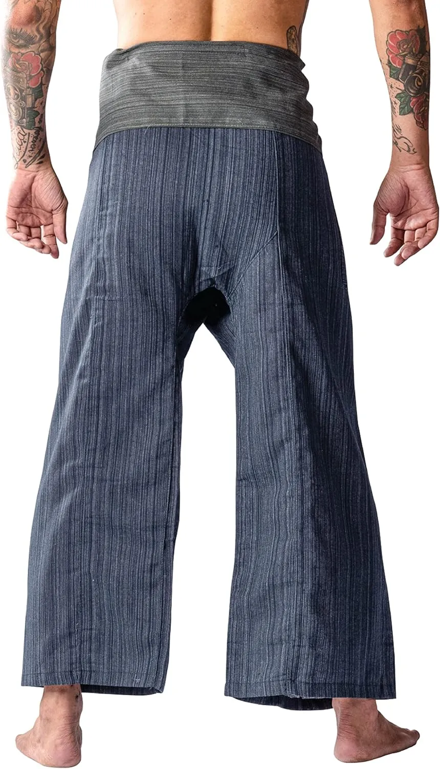 LannaPremium Thai Fisherman Pants Hakuma Pants for Men Women Yoga Pants 2 Tone - Martial Arts Pants
