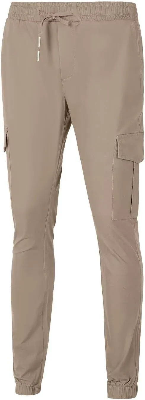 Mens Cargo Pants Lightweight Hiking Pants Travel Pants with Belt Pockets for Outdoor Camping Work