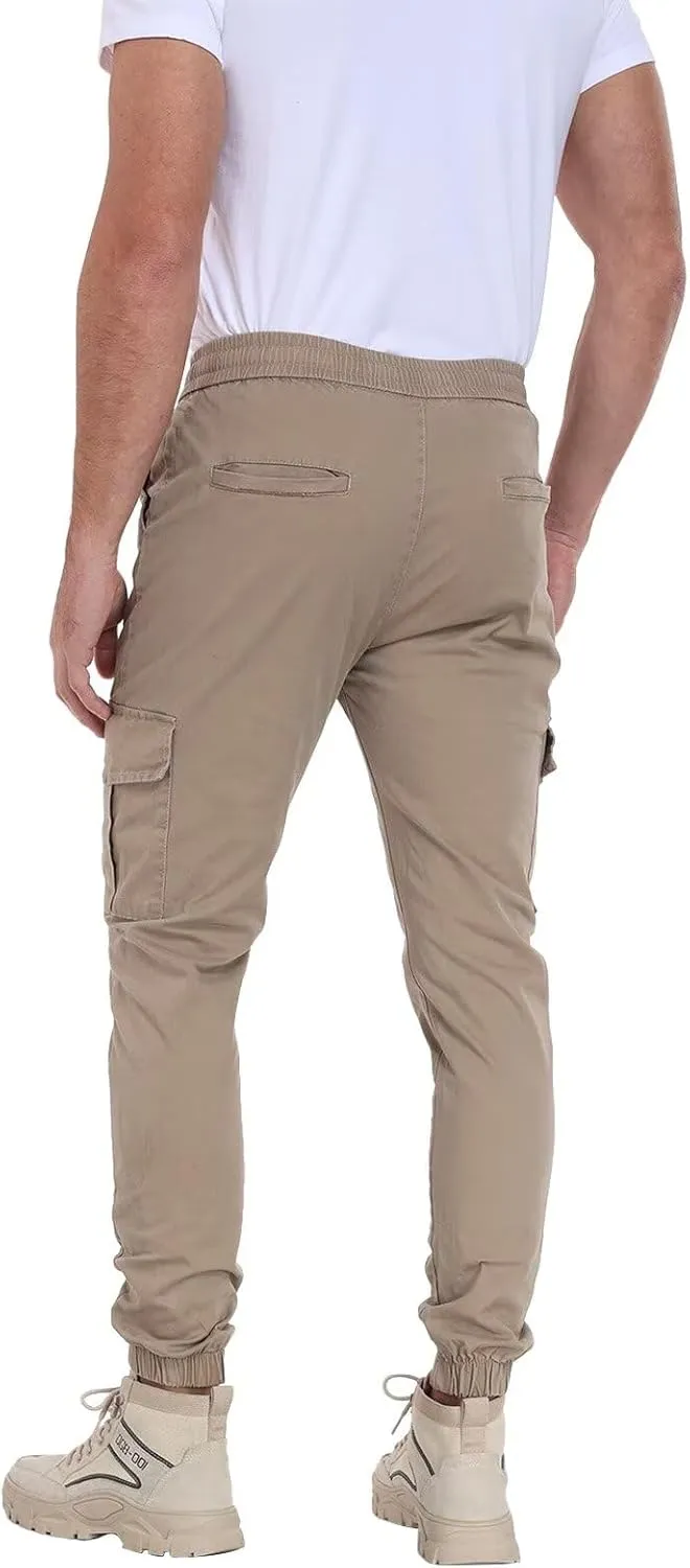 Mens Cargo Pants Lightweight Hiking Pants Travel Pants with Belt Pockets for Outdoor Camping Work
