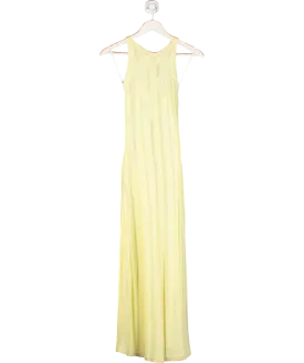 Mon Renn Yellow Aster Knit Midi Tank Dress UK XS