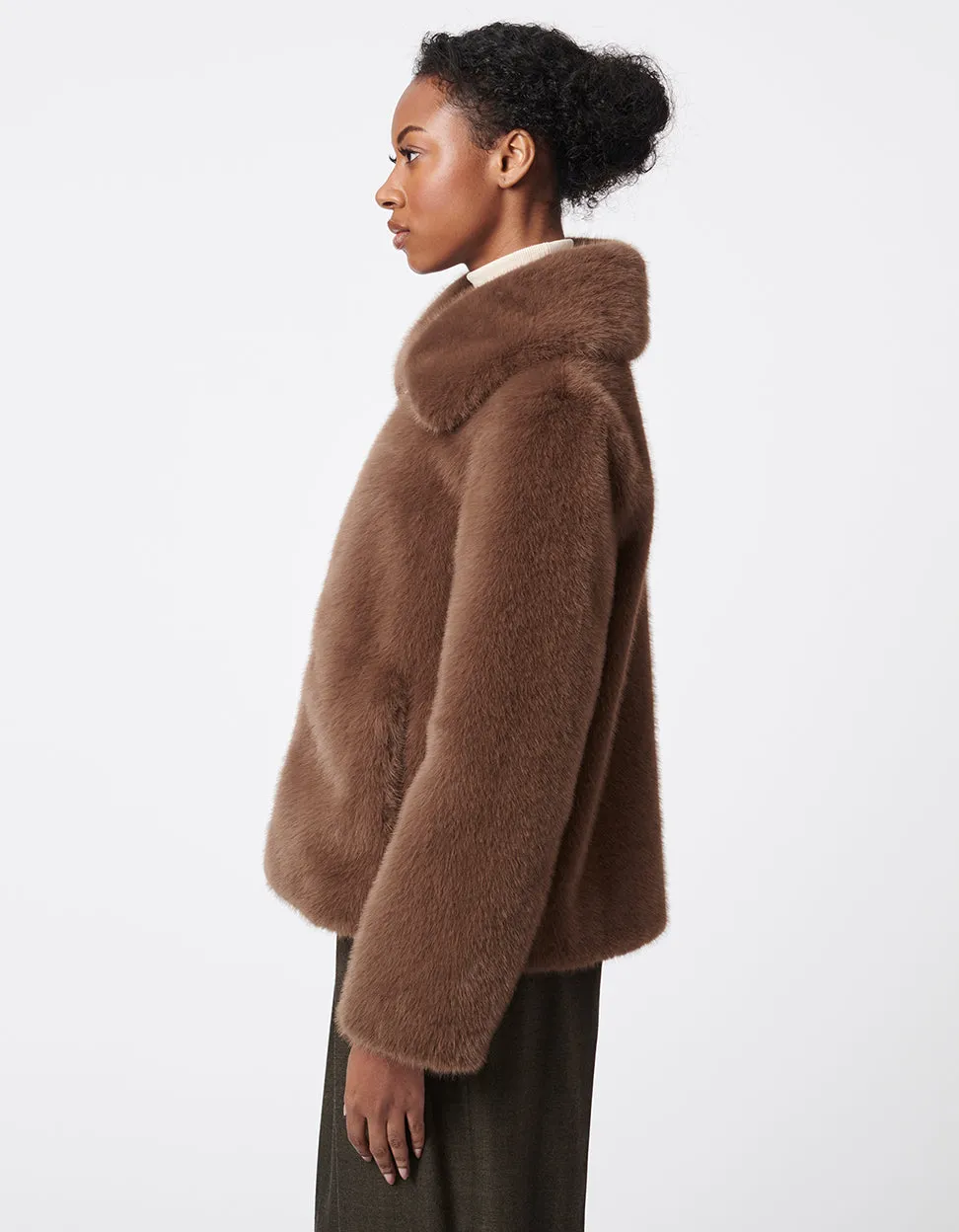 Luxurious Perfectly Posh Faux Fur Fashion Jacket