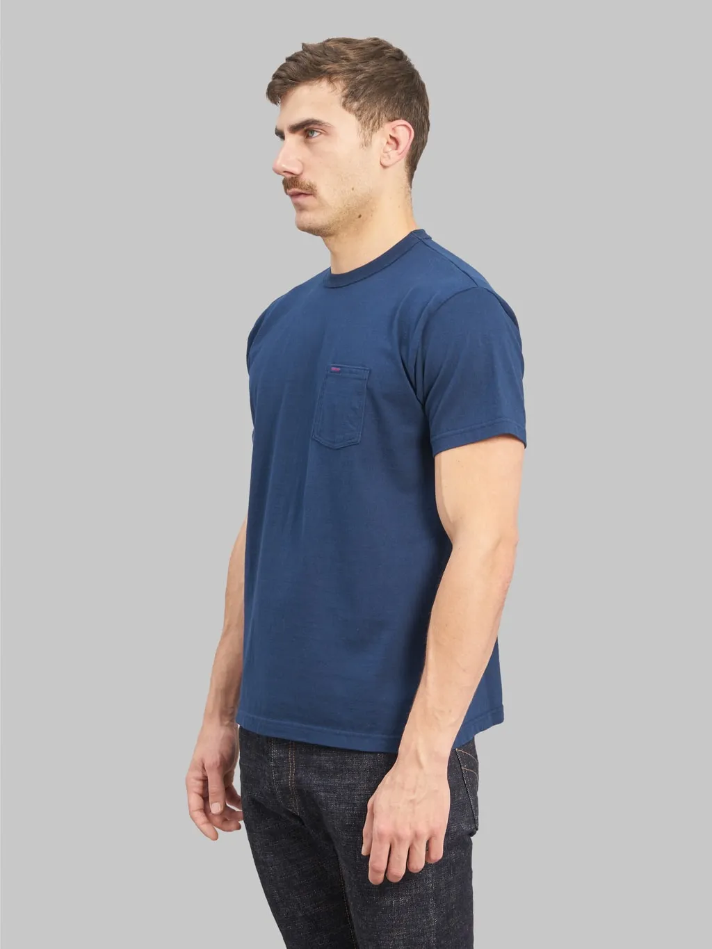 Heavyweight Navy Samurai Jeans with Pocket